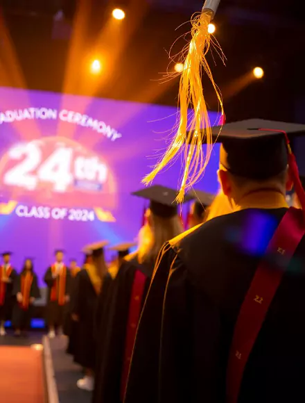 Tailored graduation ceremony services for honoring achievements, by MRM Events.