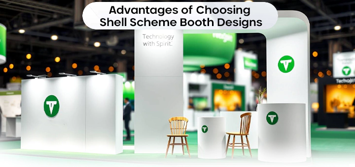 Advantages of shell scheme booth designs, offering cost-effective solutions for diverse events.
