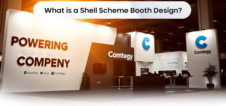 Definition of shell scheme booth designs focusing on modular components and branding flexibility.